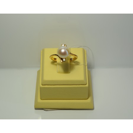 Золотое кольцо с бриллиантами 33-5