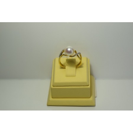 Золотое кольцо с бриллиантами 35-5