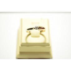 Золотое кольцо с бриллиантом 51515-к