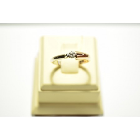 Золотое кольцо с бриллиантом 51515-к