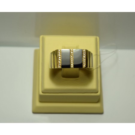 Золотое кольцо с бриллиантами 77-5