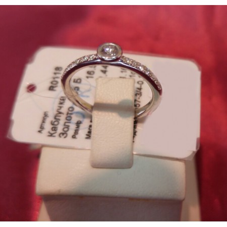 Золотое кольцо с бриллиантами R0118