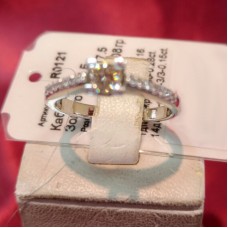 Золотое кольцо с бриллиантами R0121