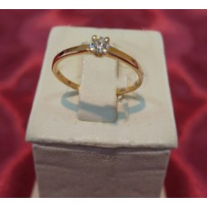 Золотое кольцо с бриллиантами R0128
