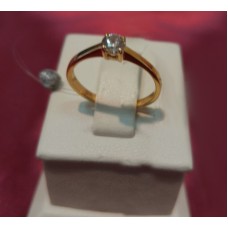 Золотое кольцо с бриллиантами R0284